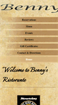 Mobile Screenshot of bennysristorante.com