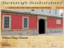 Tablet Screenshot of bennysristorante.com